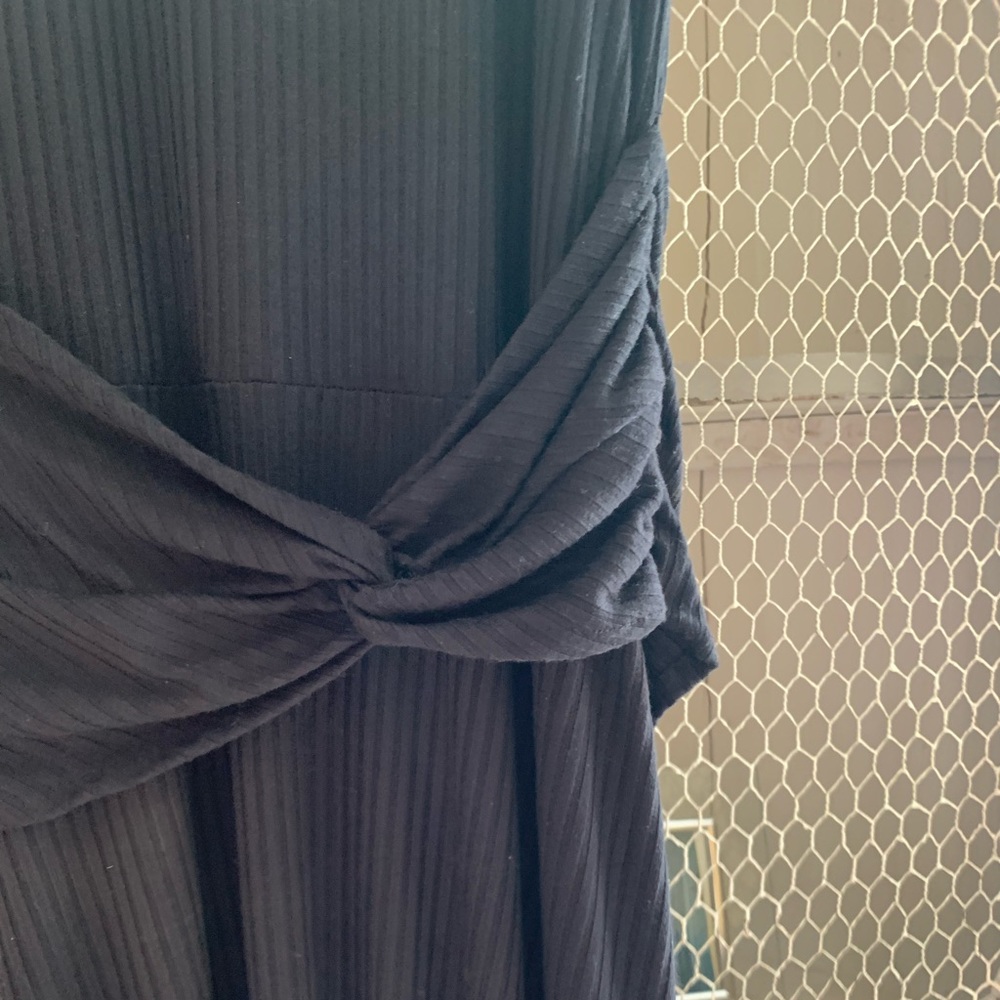 Anthropologie  black jersey dress